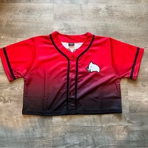 Wooli Cropped Red Ombre Jersey